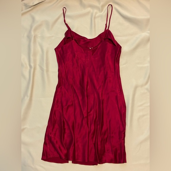 Vintage Victoria’s Secret 100% Silk Golden Embroidered Mini Slip Dress - S - Picture 9 of 11